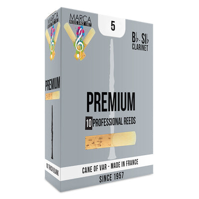 Marca Premium Reeds ~ 10 Pack ~ Bb Clarinet ~ 5