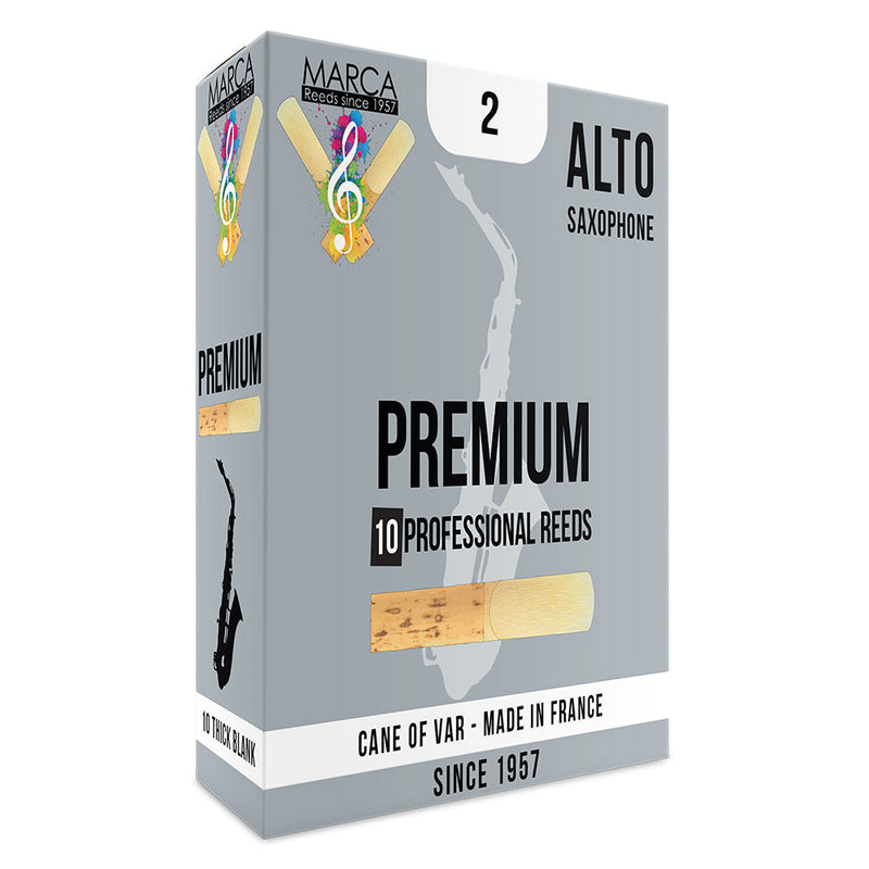 Marca Premium Reeds - 10 Pack - Alto Sax - 2