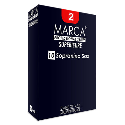 Marca Superieure Reeds ~ 10 Pack ~ Sopranino Sax ~ 2