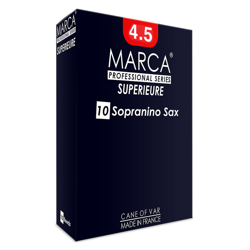 Marca Superieure Reeds ~ 10 Pack ~ Sopranino Sax ~ 4.5