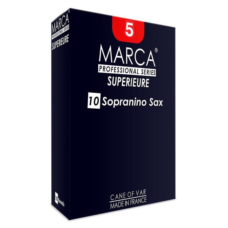 Marca Superieure Reeds ~ 10 Pack ~ Sopranino Sax ~ 5