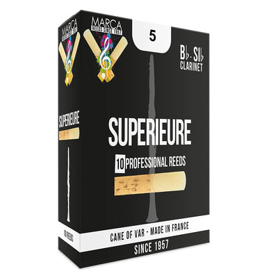 Marca Superieure Reeds ~ 10 Pack ~ Bb Clarinet ~ 5