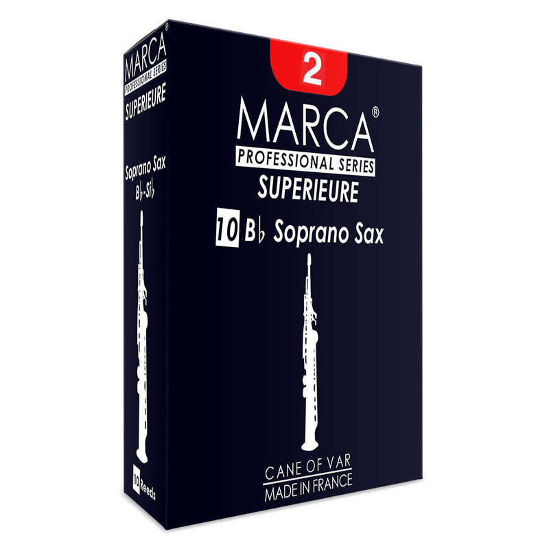Marca Superieure Reeds ~ 10 Pack ~ Soprano Sax ~ 2