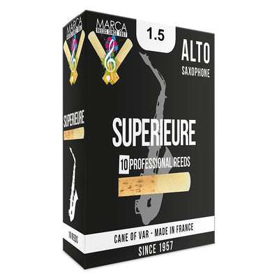 Marca Superieure Reeds ~ 10 Pack ~ Alto Sax ~ 1.5