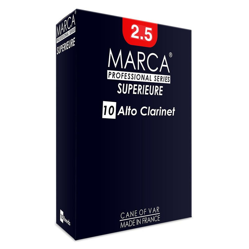 Marca Superieure Reeds ~ 10 Pack ~ Alto Clarinet ~ 2.5
