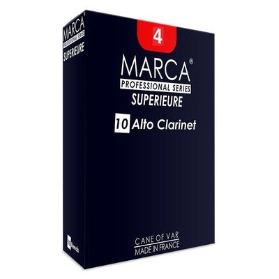 Marca Superieure Reeds ~ 10 Pack ~ Alto Clarinet ~ 4