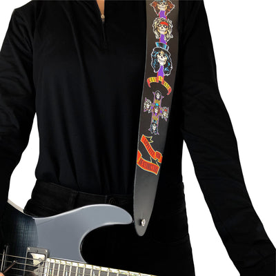 Perri's 2.5" Leather Guitar Strap ~ Guns N' Roses Appetite For Destruction