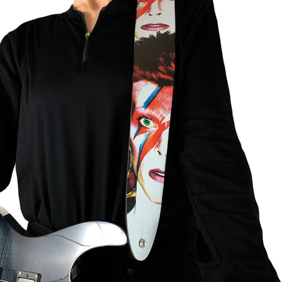 Perri's 2.5" Leather Guitar Strap ~ David Bowie Alladdin