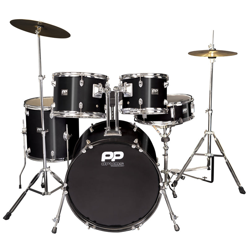 PP Drums 5pc Fusion Drum Kit ~ Black
