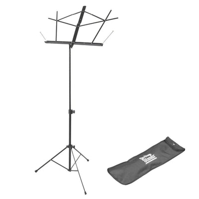On-Stage Compact Music Stand w/Bag ~ Black