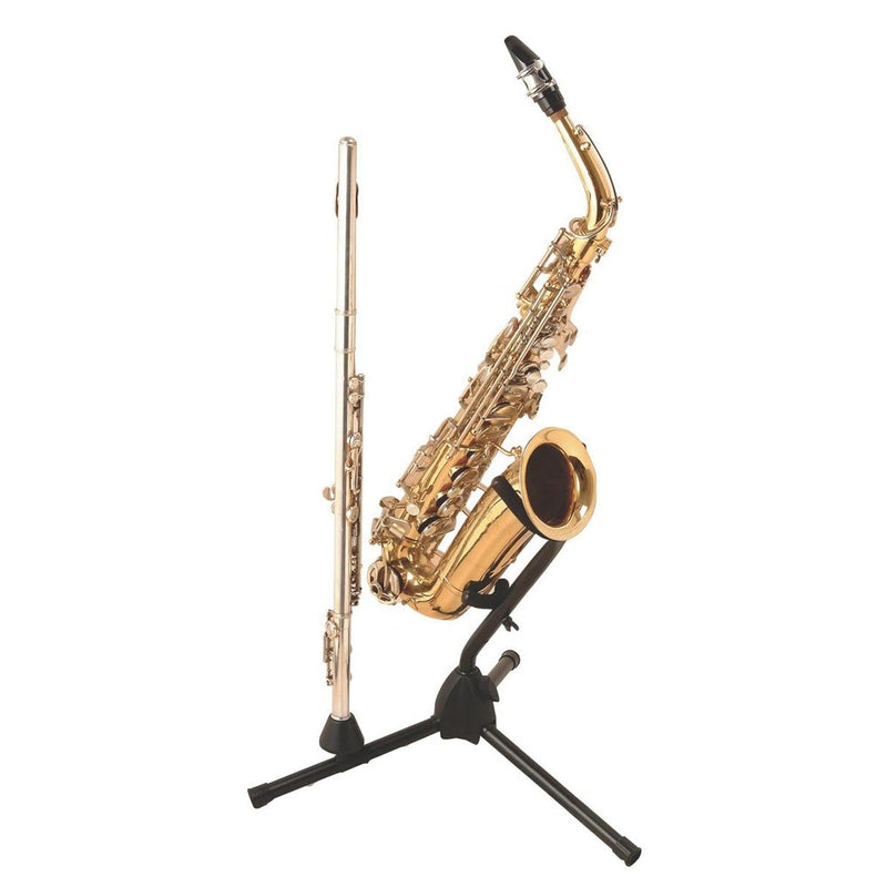 On-Stage Alto / Tenor Sax Stand with Flute Peg