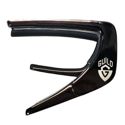 Guild® by Thalia Black Chrome Capo ~ Blue Abalone with G Shield Inlay