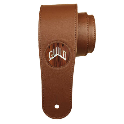 Guild® by Thalia Brown Guitar Strap ~ Rosewood with Guild® Pearl Logo