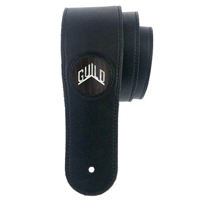 Guild® by Thalia Dark Chocolate Guitar Strap ~ Black Ebony with Guild® Pearl Logo